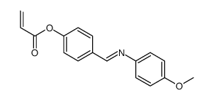 [4-[(4-methoxyphenyl)iminomethyl]phenyl] prop-2-enoate结构式
