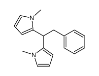 1-methyl-2-[1-(1-methylpyrrol-2-yl)-2-phenylethyl]pyrrole结构式
