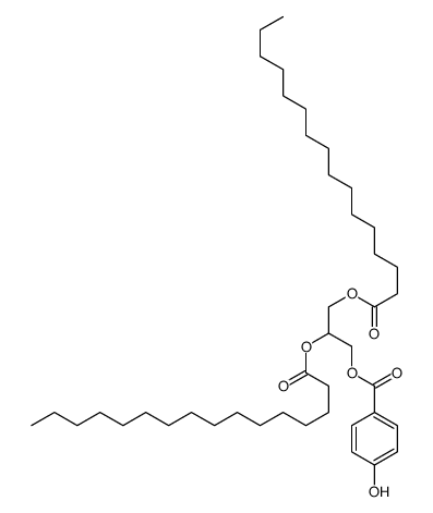 2,3-di(hexadecanoyloxy)propyl 4-hydroxybenzoate结构式