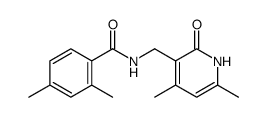Benzamide, N-[(1,2-dihydro-4,6-dimethyl-2-oxo-3-pyridinyl)methyl]-2,4-dimethyl Structure