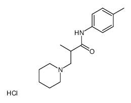 β-piperidino-isobutyric acid p-toluidide, hydrochloride Structure