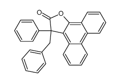 3-benzyl-3-phenylphenanthro-(9,10-b)-furan-2(3H)-one结构式