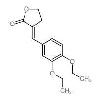 3-[(3,4-diethoxyphenyl)methylidene]oxolan-2-one结构式