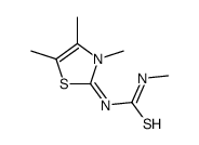 (3E)-1-methyl-3-(3,4,5-trimethyl-1,3-thiazol-2-ylidene)thiourea结构式