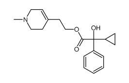 2-(1-methyl-3,6-dihydro-2H-pyridin-4-yl)ethyl 2-cyclopropyl-2-hydroxy-2-phenylacetate Structure