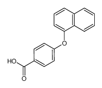 4-(1-naphthyloxy)benzoic acid结构式