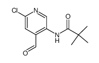N-(6-Chloro-4-formyl-3-pyridinyl)-2,2-dimethylpropanamide Structure