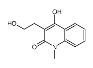 4-hydroxy-3-(2-hydroxyethyl)-1-methylquinolin-2-one结构式