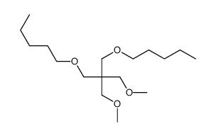 1-methoxy-2-(methoxymethyl)-3-pentoxy-2-(pentoxymethyl)propane结构式