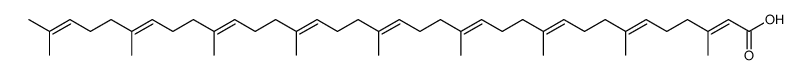 (all-E)-3,7,11,15,19,23,27,31,35-nonamethyl-hexatriaconta-2,6,10,14,18,22,26,30,34-nonaenoic acid Structure