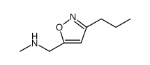 5-Isoxazolemethanamine, N-methyl-3-propyl Structure