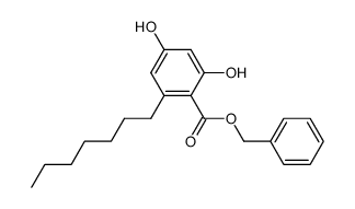 benzyl 2-heptyl-4,6-dihydroxybenzoate Structure