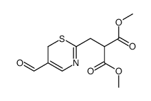 dimethyl 2-[(5-formyl-6H-1,3-thiazin-2-yl)methyl]propanedioate结构式