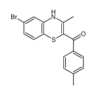 (6-Bromo-3-methyl-4H-benzo[1,4]thiazin-2-yl)-p-tolyl-methanone Structure