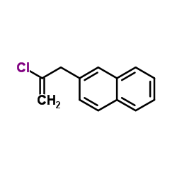 2-(2-Chloro-2-propen-1-yl)naphthalene Structure