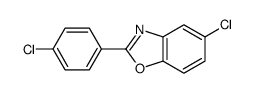 5-chloro-2-(4-chlorophenyl)-1,3-benzoxazole结构式