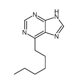 6-hexyl-7H-purine Structure