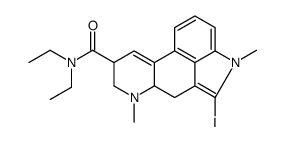 N,N-diethyl-5-iodo-4,7-dimethyl-6,6a,8,9-tetrahydroindolo[4,3-fg]quinoline-9-carboxamide结构式