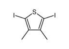 2,5-diiodo-3,4-dimethylthiophene Structure