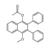 (4-methoxy-2,3-diphenylnaphthalen-1-yl) acetate结构式