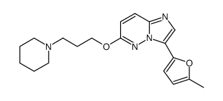 3-(5-methyl-furan-2-yl)-6-(3-piperidin-1-yl-propoxy)-imidazo[1,2-b]pyridazine结构式
