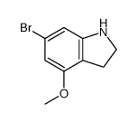 6-Bromo-4-methoxyindoline Structure