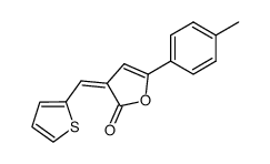 (Z)-5-(4-methylphenyl)-3-(2-thienylmethylene)-2(3H)-furanone Structure