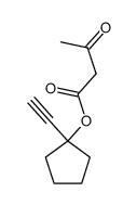 acetoacetic acid-(1-ethynyl-cyclopentyl ester) Structure