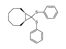 9,9-bis(phenylthio)bicyclo<6.1.0>nonane Structure