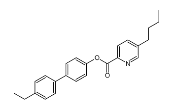 5-Butyl-pyridine-2-carboxylic acid 4'-ethyl-biphenyl-4-yl ester Structure