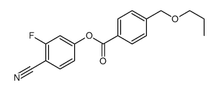 (4-cyano-3-fluorophenyl) 4-(propoxymethyl)benzoate结构式