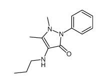 1,5-dimethyl-2-phenyl-4-propylamino-1,2-dihydro-pyrazol-3-one Structure