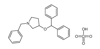 3-benzhydryloxy-1-benzylpyrrolidine,perchloric acid Structure
