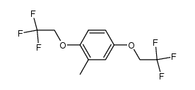 2,5-bis(2,2,2-trifluroethoxy)toluene Structure