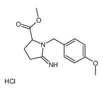 methyl 5-imino-1-[(4-methoxyphenyl)methyl]pyrrolidine-2-carboxylate,hydrochloride结构式