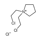 1,1-bis(2-chloroethyl)pyrrolidin-1-ium,chloride Structure