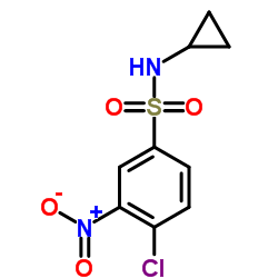 4-Chloro-N-cyclopropyl-3-nitrobenzenesulfonamide Structure