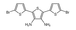 5,5''-dibromo-[2,2:5',2''-terthiophene]-3',4'-diamine Structure