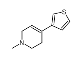 1-methyl-4-thiophen-3-yl-3,6-dihydro-2H-pyridine结构式