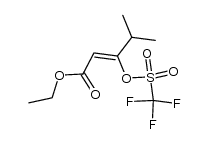 (Z)-ethyl 4-methyl-3-(trifluoromethylsulfonyloxy)pent-2-enoate Structure