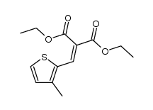 diethyl[(3-methyl-2-thienyl)methylene]propanedioate结构式