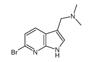 1-(6-bromo-1H-pyrrolo[2,3-b]pyridin-3-yl)-N,N-dimethylmethanamine Structure