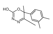 6-(3,4-dimethylphenyl)-5,6-dimethyl-3H-1,3,4-oxadiazin-2-one结构式