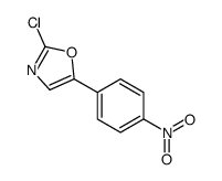 2-chloro-5-(4-nitrophenyl)-1,3-oxazole结构式