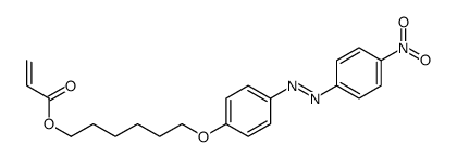 6-[4-[(4-nitrophenyl)diazenyl]phenoxy]hexyl prop-2-enoate Structure