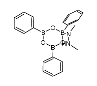 B-triphenylboroxine N,N'-dimethylhydrazine complex结构式