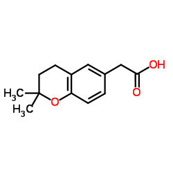 (2,2-Dimethyl-3,4-dihydro-2H-chromen-6-yl)acetic acid结构式