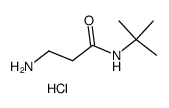 3-amino-N-tert-butyl-propionamide hydrochloride structure