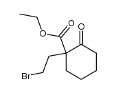 ethyl 1-(2-bromoethyl)-2-oxocyclohexanecarboxylate Structure