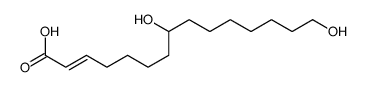 8,15-dihydroxypentadec-2-enoic acid结构式